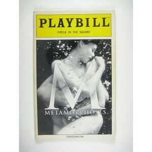 Playbill Circle In The Square Metamorphoses October 2002 Bhimani Falk Hara
